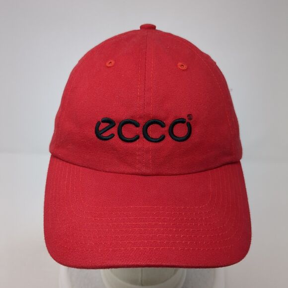 ecco World Class Slideback Baseball Cap Red OS Adjustable Embroidered Fersten - Picture 2 of 9